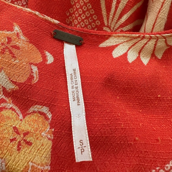 Free People Mixed Print Twist Dress - Picture 5 of 10